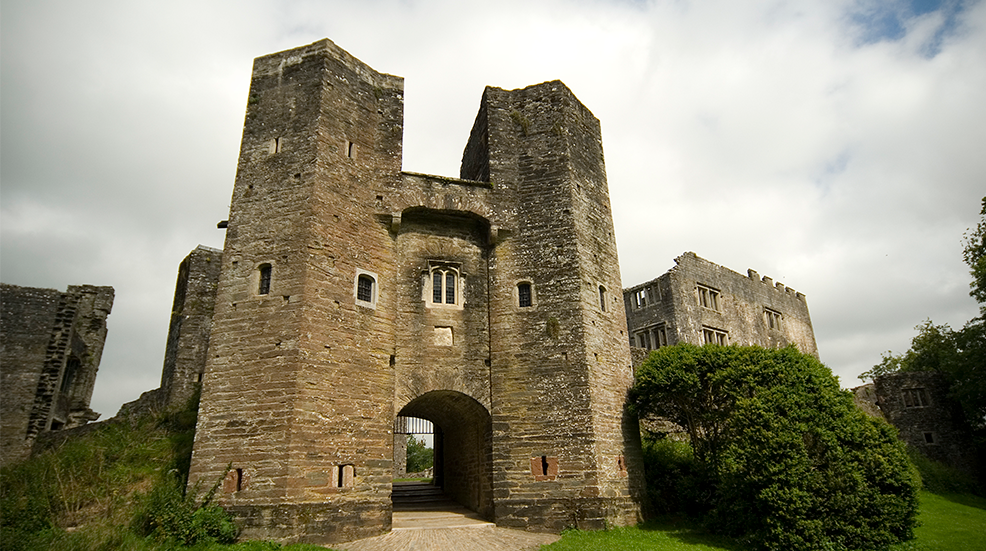 The gatehouse at Berry Pomeroy castle